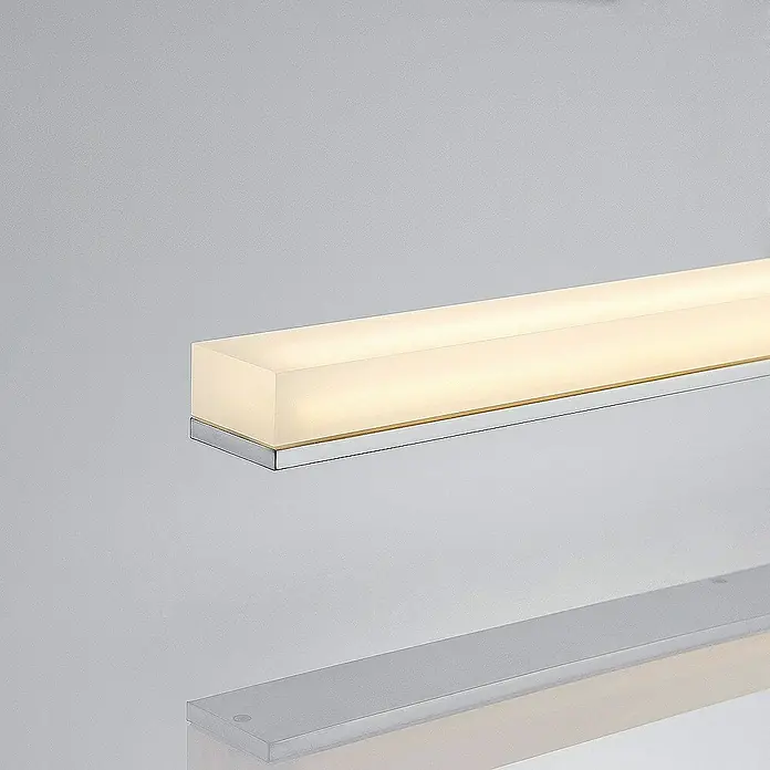 Lindby Deckenleuchte Levke - chrom / silber, weiß / opal