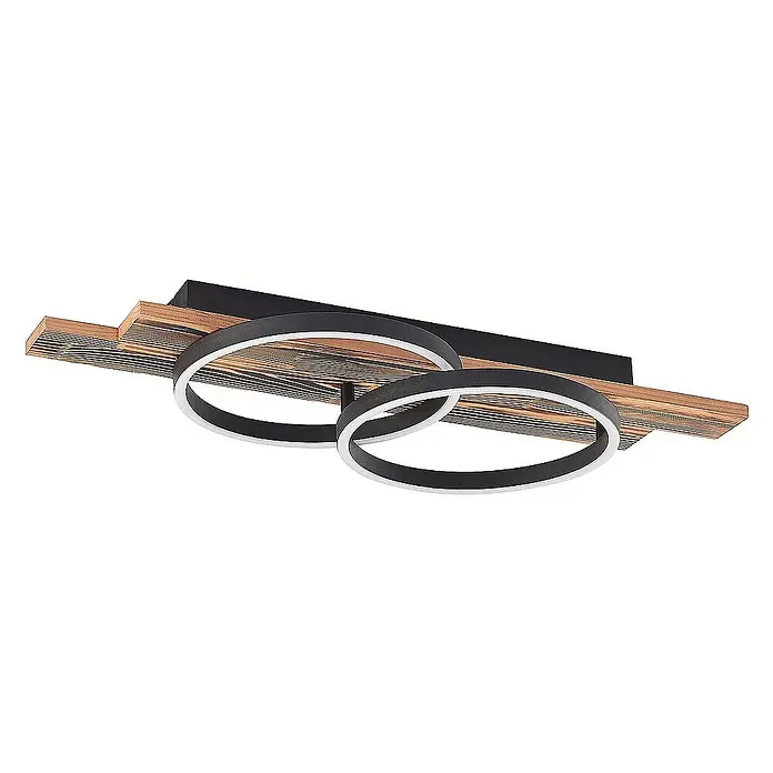 Lindby Deckenleuchte Sentoa - Holz hell
