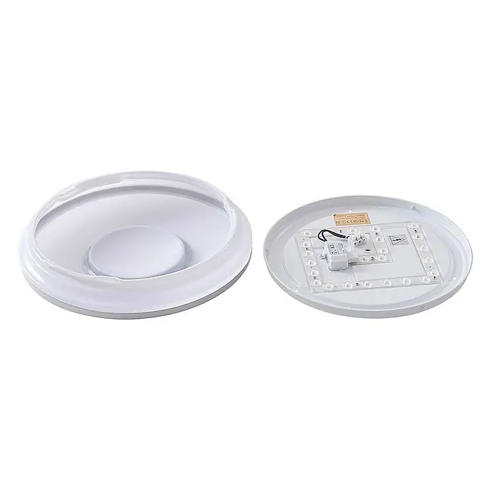 Lindby Deckenleuchte Furgo - L x B x H: 34 x 34 x 8 cm, chrom / silber