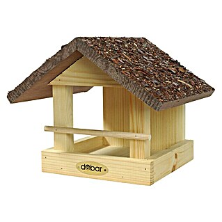 Dobar Vogelhaus (22,5 x 20 x 18 cm, Natur/Braun)