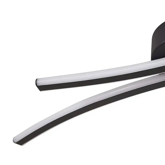 Lindby Deckenleuchte Ravion - L x B x H: 90,5 x 18,5 x 5,5 cm, schwarz, schwarz