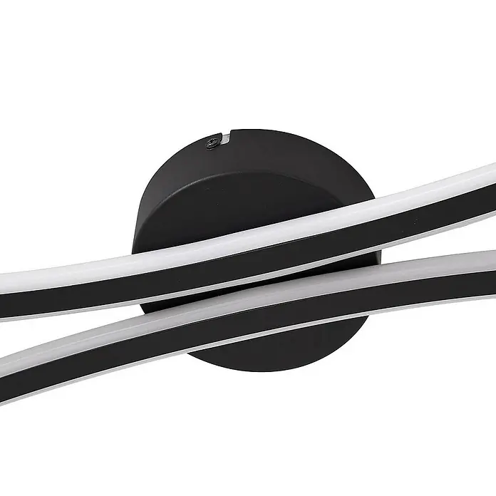 Lindby Deckenleuchte Ravion - L x B x H: 90,5 x 18,5 x 5,5 cm, schwarz, schwarz