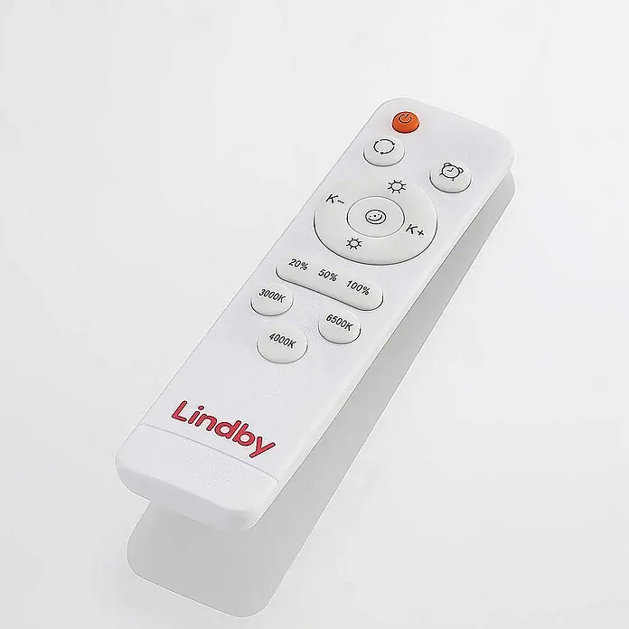 Lindby Deckenleuchte Arnim - L x B x H: 49 x 49 x 8,5 cm, weiß / opal