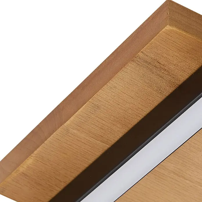 Lindby Deckenleuchte Galad - Holz hell