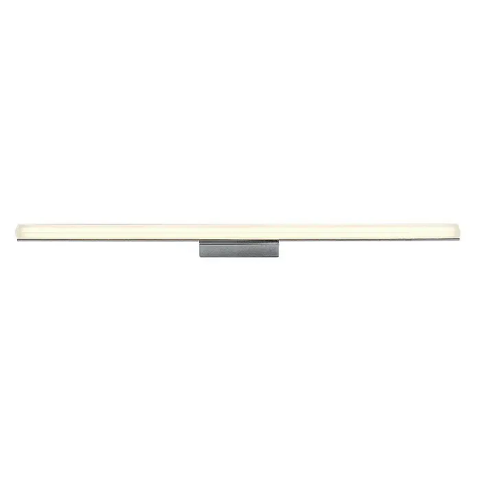 Lindby Deckenleuchte Levke - L x B x H: 100 x 5,5 x 5,8 cm, chrom / silber, weiß / opal