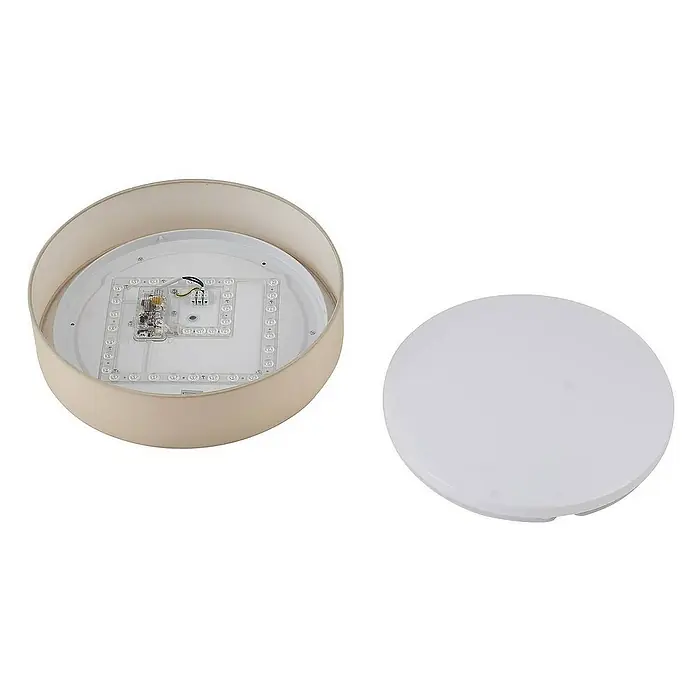 Lindby Deckenleuchte Eilif - creme / amber