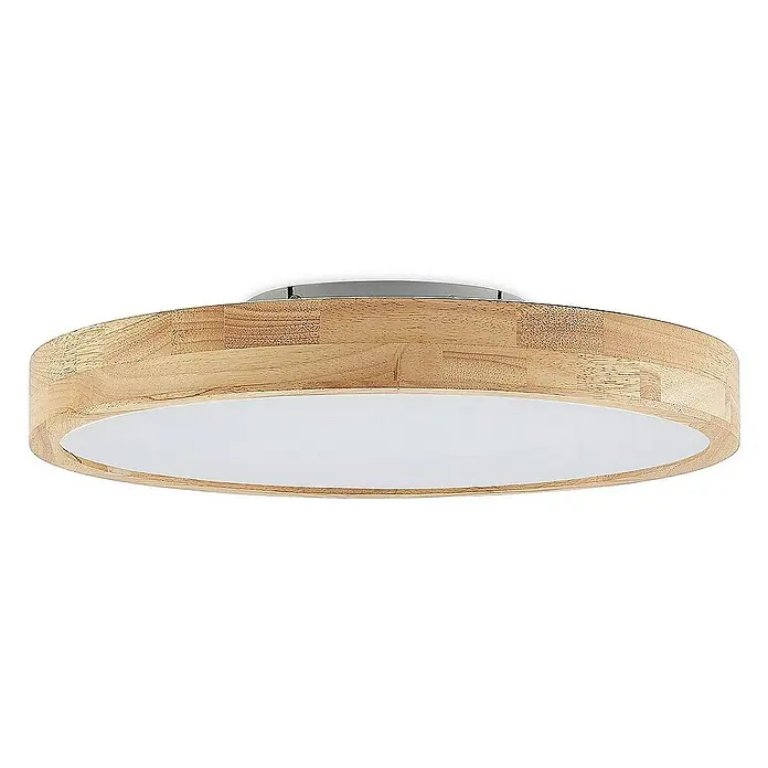 Lindby Deckenleuchte Lanira - Holz hell