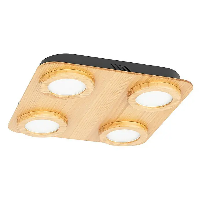 Lindby Deckenleuchte Joren - Holz hell