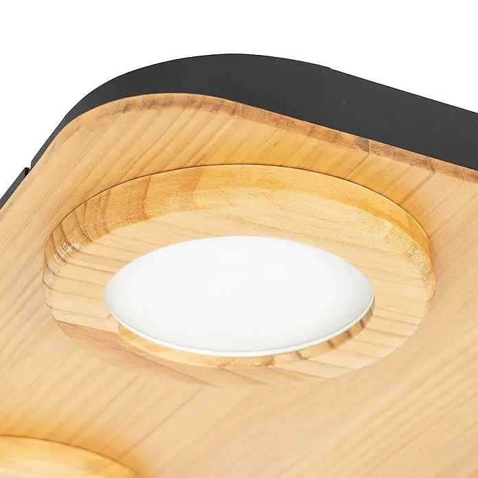 Lindby Deckenleuchte Joren - Holz hell