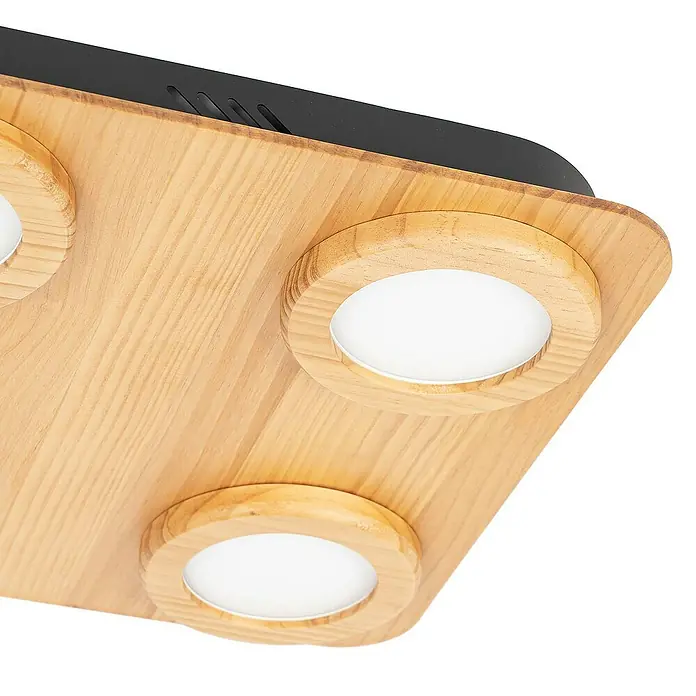 Lindby Deckenleuchte Joren - Holz hell