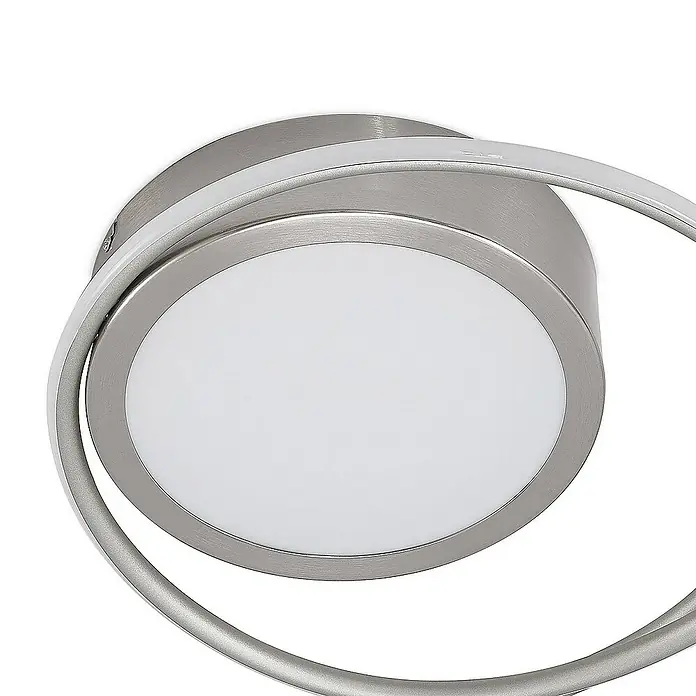 Lindby Deckenleuchte Bovia - alu / grau / zink, alu / grau / zink