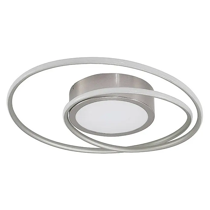 Lindby Deckenleuchte Bovia - alu / grau / zink, alu / grau / zink