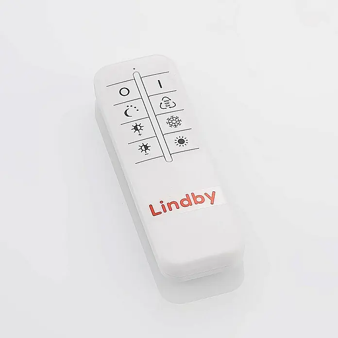 Lindby Deckenleuchte Fjardo - alu / grau / zink
