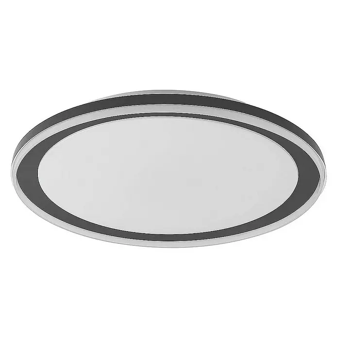 Lindby Deckenleuchte Verdan - L x B x H: 55 x 55 x 9 cm, schwarz