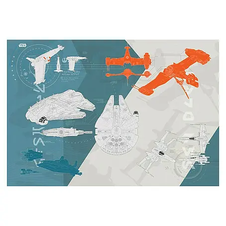 Komar Star Wars Fototapete Technical Plan