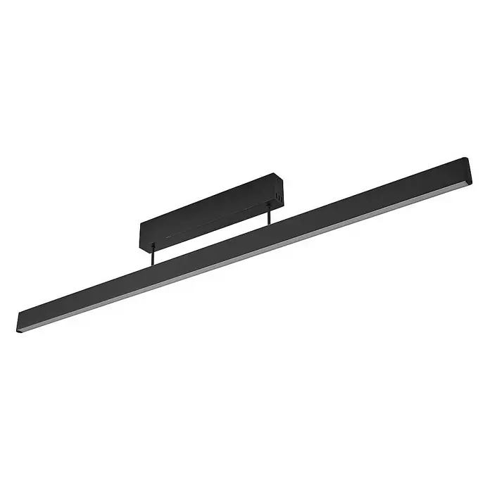Lucande Deckenleuchte Mylosh - L x B x H: 110 x 3,5 x 15 cm, schwarz