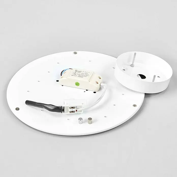 Lindby Deckenleuchte Saira - L x B x H: 30 x 30 x 9 cm, alu / grau / zink