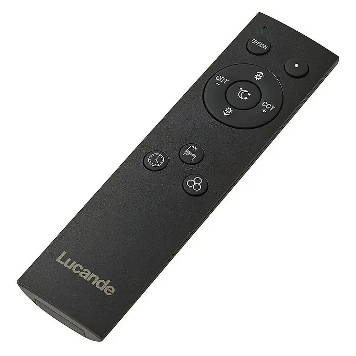Lucande Deckenleuchte Mylosh - L x B x H: 110 x 3,5 x 15 cm, schwarz