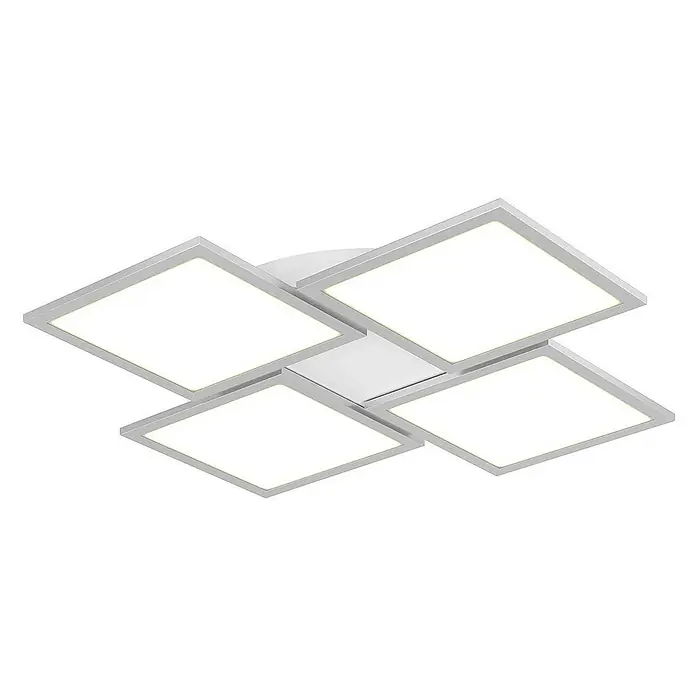Lucande Deckenleuchte Ilira - alu / grau / zink