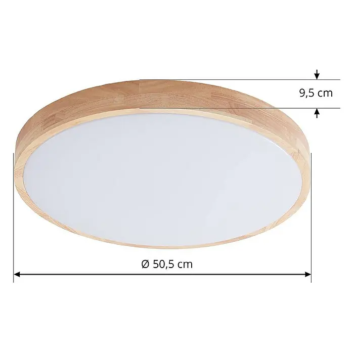 Lindby Deckenleuchte Innes - Holz hell