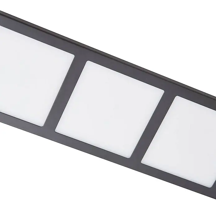 Lindby Deckenleuchte Raymie - L x B x H: 56,5 x 15 x 5,5 cm, schwarz