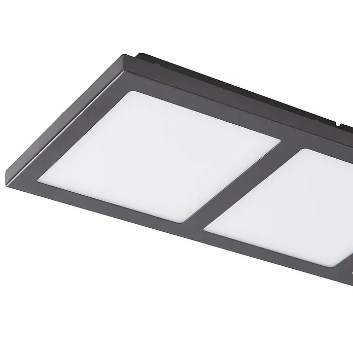 Lindby Deckenleuchte Raymie - L x B x H: 56,5 x 15 x 5,5 cm, schwarz