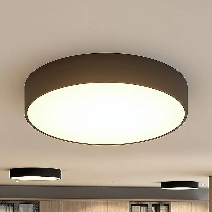 Arcchio Deckenleuchte Noabelle - L x B x H: 60 x 60 x 10 cm, schwarz, schwarz