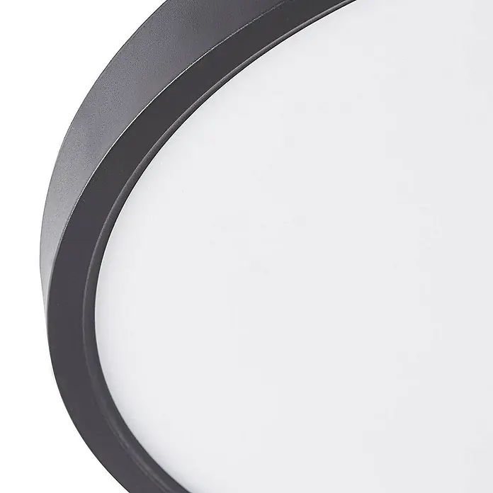 Lindby Deckenleuchte Pravin - L x B x H: 30 x 30 x 2,5 cm, schwarz