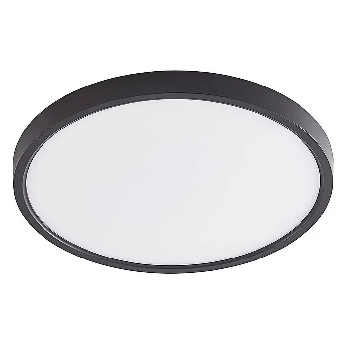 Lindby Deckenleuchte Pravin - L x B x H: 30 x 30 x 2,5 cm, schwarz