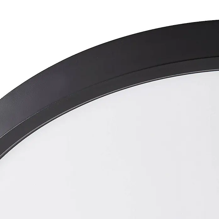 Lindby Deckenleuchte Pravin - L x B x H: 30 x 30 x 2,5 cm, schwarz