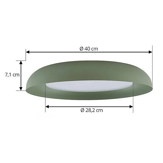 Lindby Deckenleuchte Florie - grün