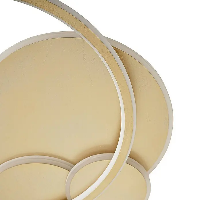 Lucande Deckenleuchte Circulo - messing / gold, messing / gold