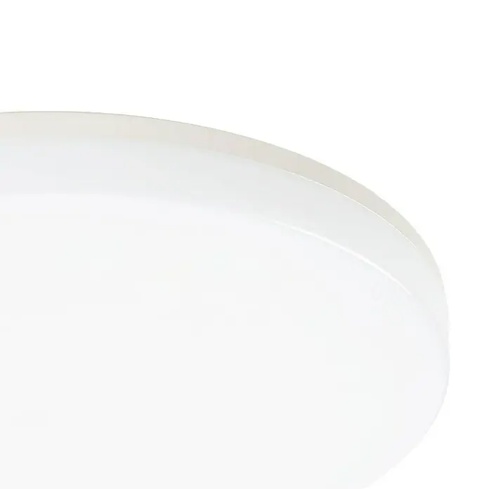 Prios Deckenleuchte Artin - L x B x H: 28 x 28 x 5 cm, weiß / opal