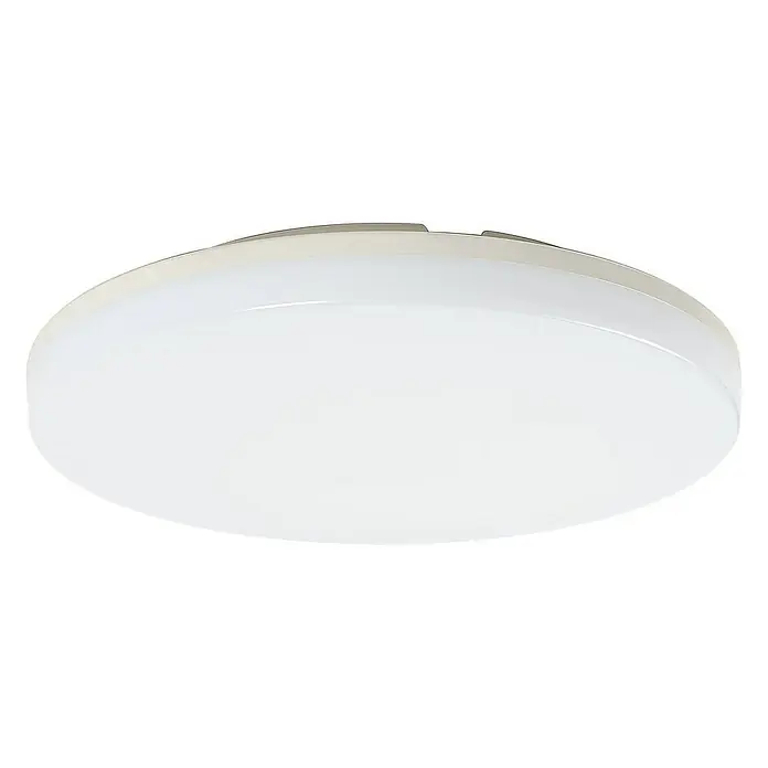 Prios Deckenleuchte Artin - L x B x H: 28 x 28 x 5 cm, weiß / opal