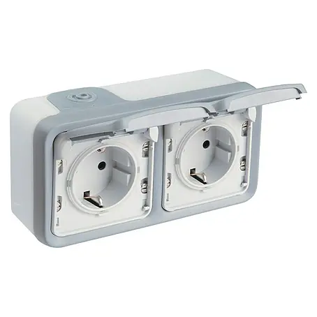 Legrand Plexo Enchufe para estancias con humedad doble