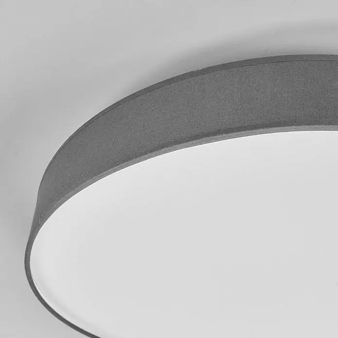 Lindby Deckenleuchte Saira - L x B x H: 50 x 50 x 10,5 cm, alu / grau / zink