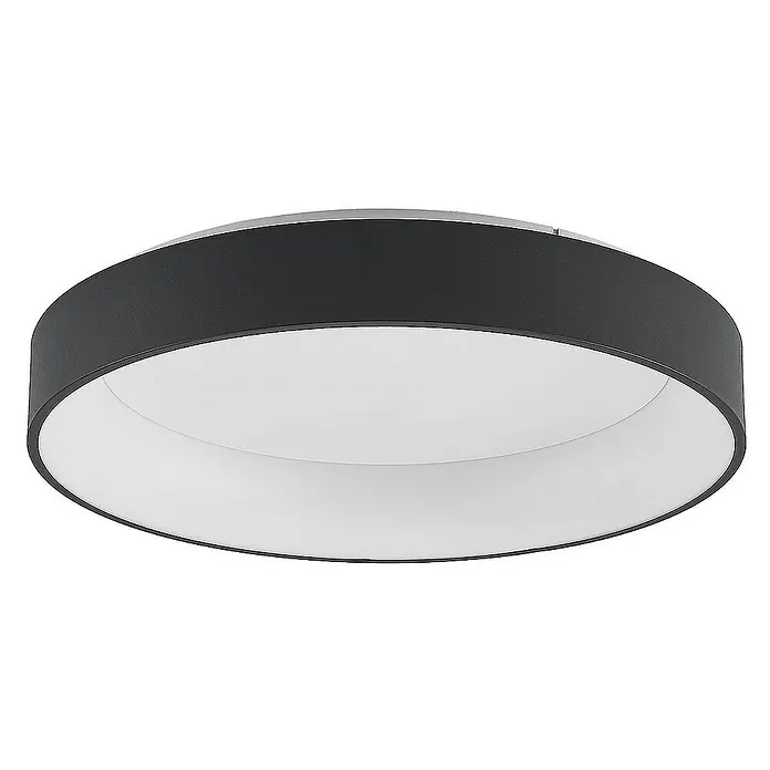 Arcchio Deckenleuchte Aleksi - L x B x H: 60 x 60 x 11 cm, schwarz