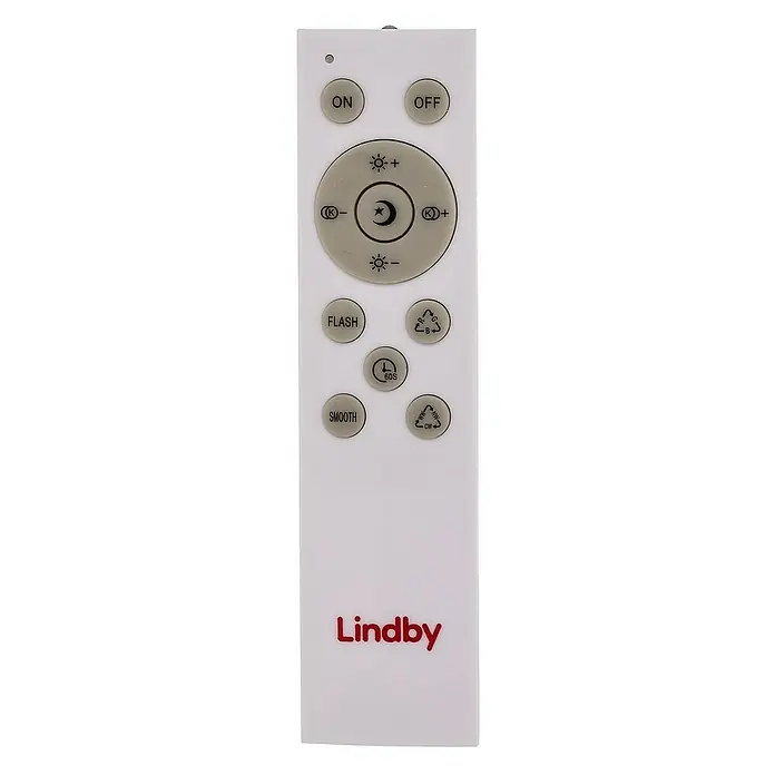 Lindby Deckenleuchte Innes - L x B x H: 39 x 39 x 7,5 cm, Holz hell