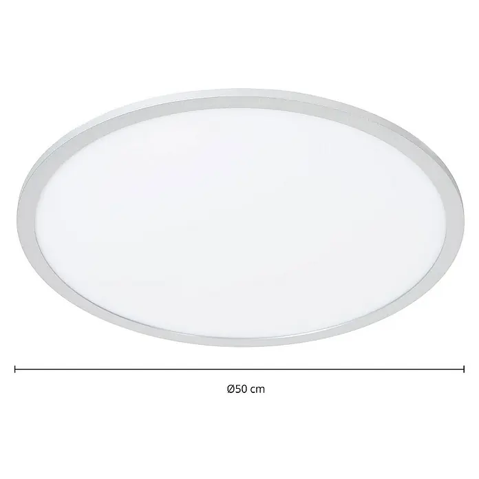 Lindby Deckenleuchte Narima - L x B x H: 50 x 50 x 5,2 cm, alu / grau / zink