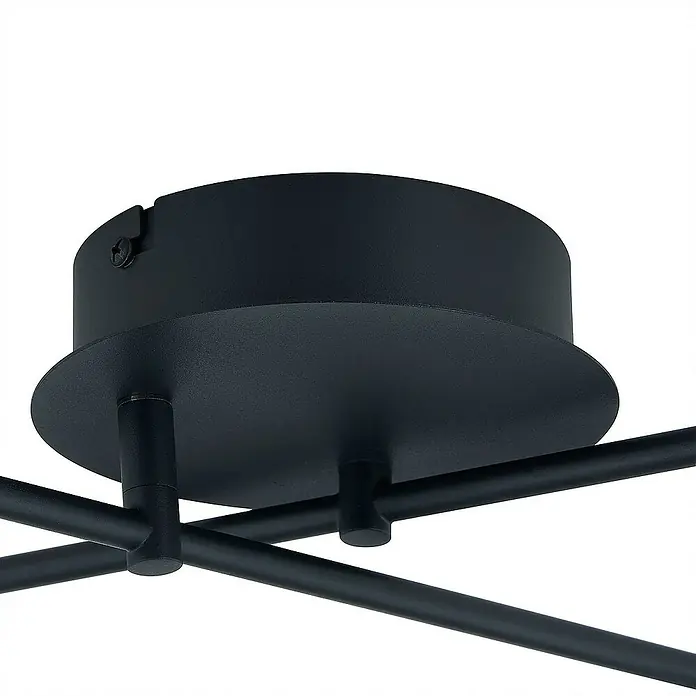 Lindby Deckenleuchte Manel - schwarz, schwarz