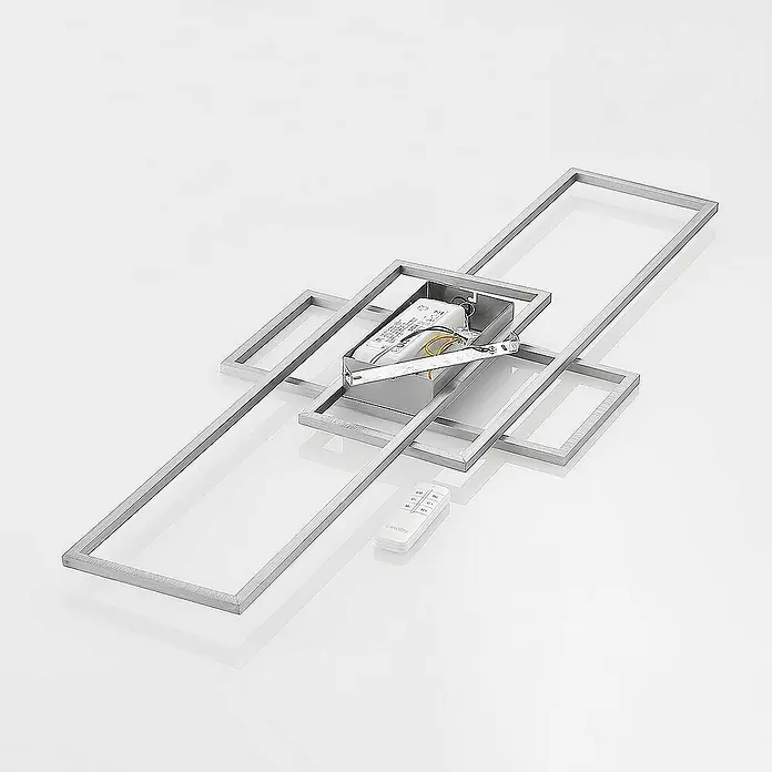 Lindby Deckenleuchte Caitilin - alu / grau / zink