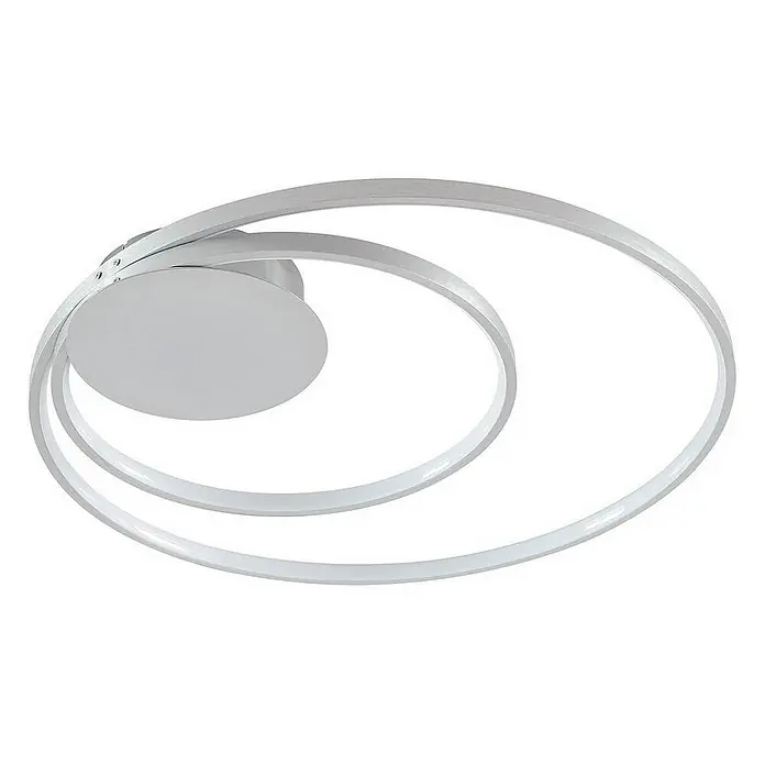 Lindby Deckenleuchte Nerwin - alu / grau / zink
