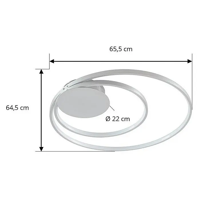 Lindby Deckenleuchte Nerwin - alu / grau / zink