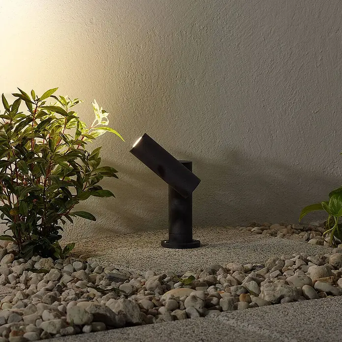 Lucande Außensockelleuchte Narea - 13 x 10,5 x 14 cm