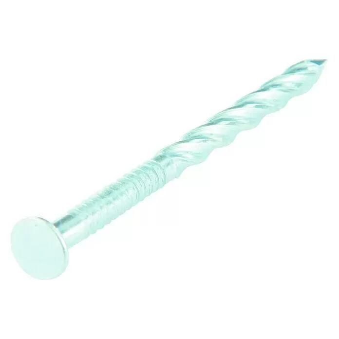 Stabilit Clavo - Ø x L: 3,5 x 50 mm, Acero, 40 ud. - Clavo de vástago trenzado con cabeza plana, de metal galvanizado.