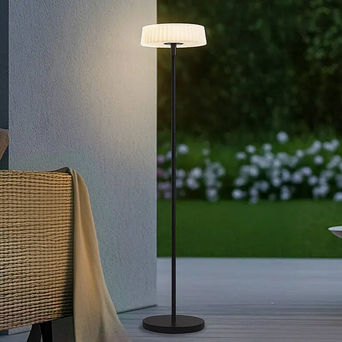 Lindby Außenstehleuchte Samine - 28,5 x 28,5 x 136 cm