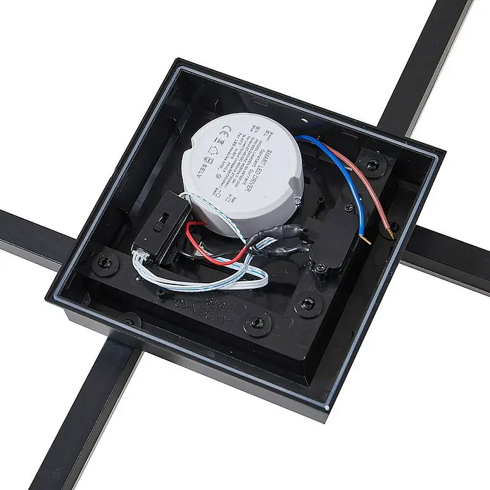 Lindby Außenwand- & Deckenleuchte Finian - schwarz, IP54