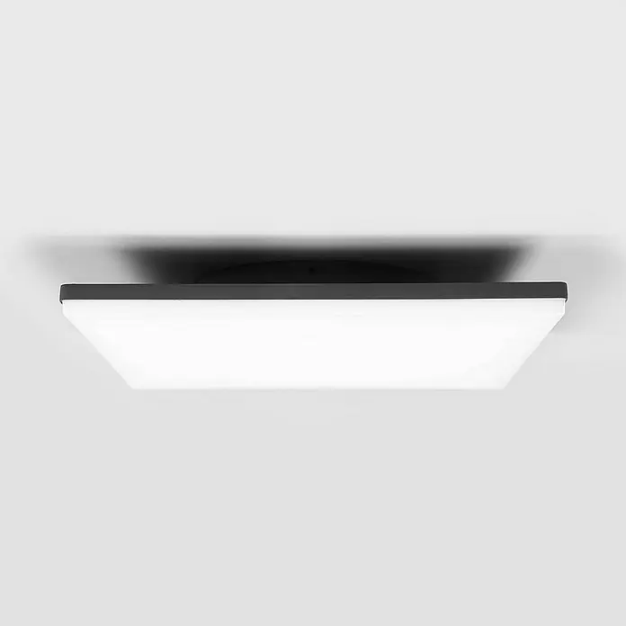 Lucande Außenwand- & Deckenleuchte Henni - alu / grau / zink, IP65