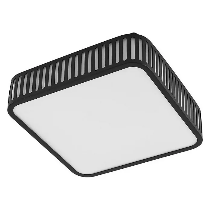 Lindby Außenwand- & Deckenleuchte Lurinda - L x B x H: 26 x 26 x 8 cm, schwarz, IP44