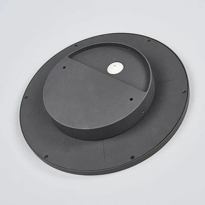 Lucande Außenwand- & Deckenleuchte Malena - L x B x H: 27 x 27 x 4,1 cm, schwarz, IP65